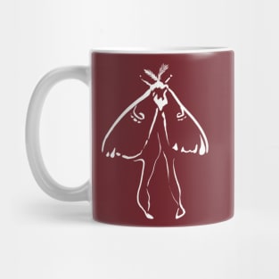 Luna Moth Dark Red Mug